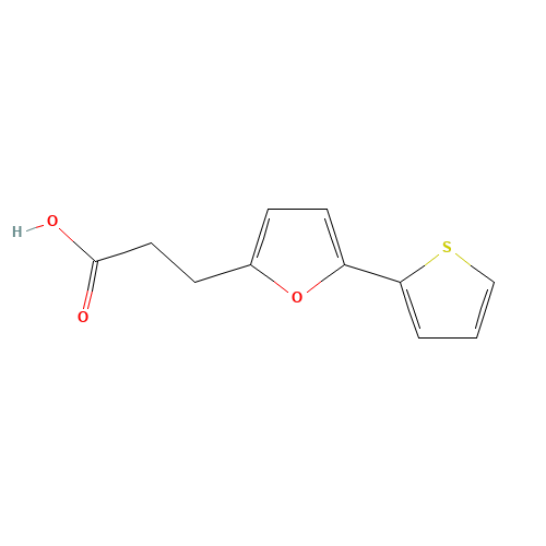 24090-38-8 3-(5-THIOPHEN-2-YL-FURAN-2-YL)-PROPIONIC ACID chemical structure
