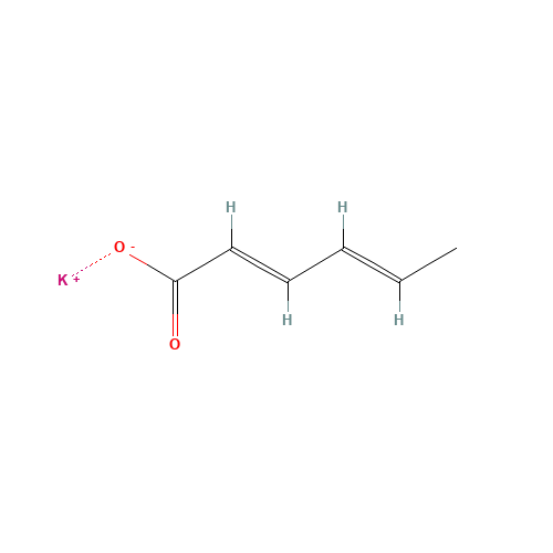 24634-61-5 Potassium sorbate chemical structure