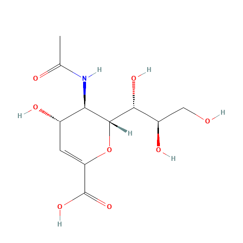 24967-27-9 N-ACETYLNEURAMINIC ACID,2,3-DEHYDRO-2-DEOXY-,SODIUM SALT chemical structure