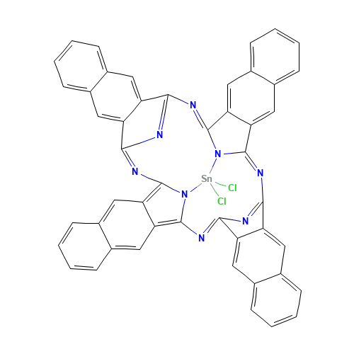 26857-61-4 TIN(IV) 2,3-NAPHTHALOCYANINE DICHLORIDE chemical structure