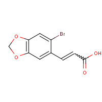 27452-00-2 2-BROMO-4,5-METHYLENEDIOXYCINNAMIC ACID chemical structure