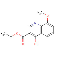 27568-04-3 4-HYDROXY-8-METHOXY-QUINOLINE-3-CARBOXYLIC ACID ETHYL ESTER chemical structure