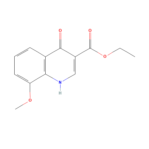 27568-04-3 4-HYDROXY-8-METHOXY-QUINOLINE-3-CARBOXYLIC ACID ETHYL ESTER chemical structure