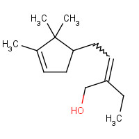 28219-61-6 2-Ethyl-4-(2,2,3-trimethylcyclopent-3-en-yl)-but-2-en-1-ol chemical structure