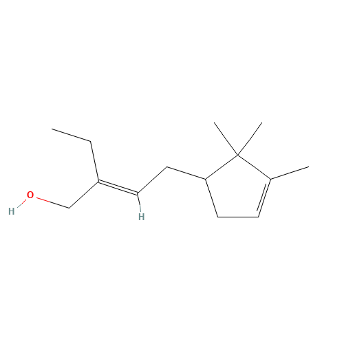 28219-61-6 2-Ethyl-4-(2,2,3-trimethylcyclopent-3-en-yl)-but-2-en-1-ol chemical structure