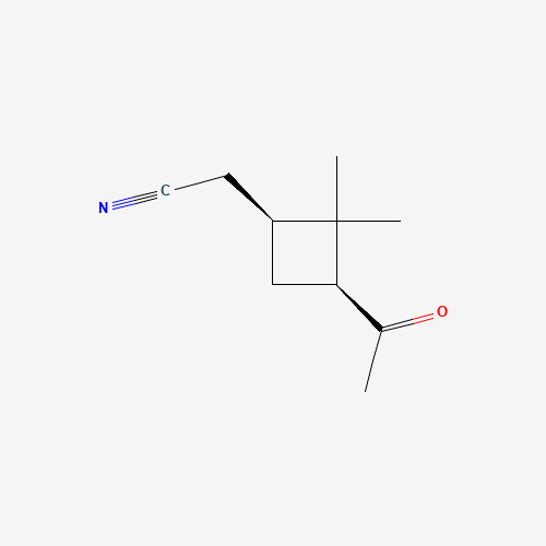 28353-00-6 (1S,3S)-3-ACETYL-2,2-DIMETHYLCYCLOBUTANE ACETONITRILE chemical structure