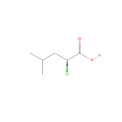 28659-81-6 (S)-2-CHLORO-4-METHYL-N-VALERIC ACID chemical structure