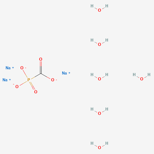 34156-56-4 Phosphonoformic acid trisodium salt hexahydrate chemical structure