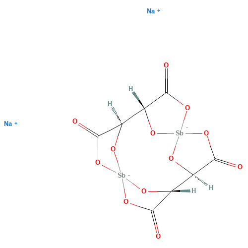 34521-09-0 ANTIMONY SODIUM TARTRATE chemical structure