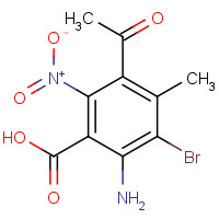 34545-18-1 5-BROMO-2-NITRO-3-ACETYL-AMINO-4-METHYLBENZOIC ACID chemical structure