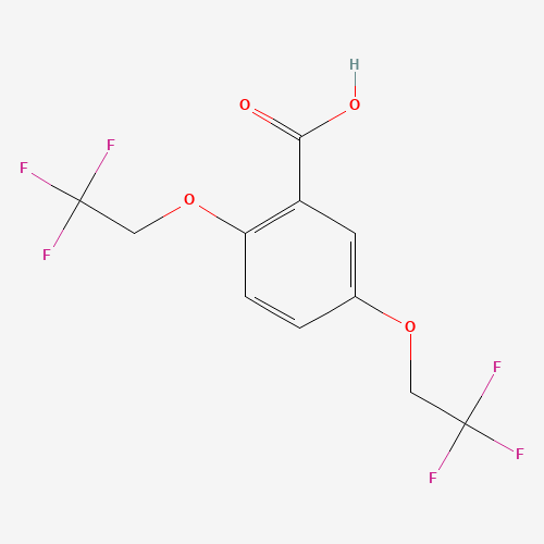 35480-52-5 2,5-Bis(2,2,2-trifluoroethoxy)benzoic acid chemical structure
