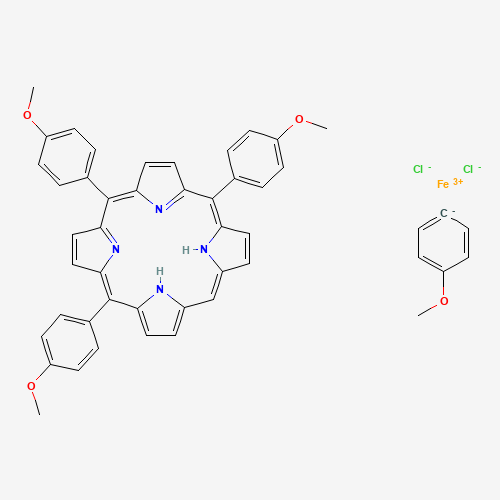 36995-20-7 5,10,15,20-TETRAKIS(4-METHOXYPHENYL)-21H,23H-PORPHINE IRON(III) CHLORIDE chemical structure