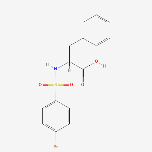 37642-61-8 2-([(4-BROMOPHENYL)SULFONYL]AMINO)-3-PHENYLPROPANOIC ACID chemical structure