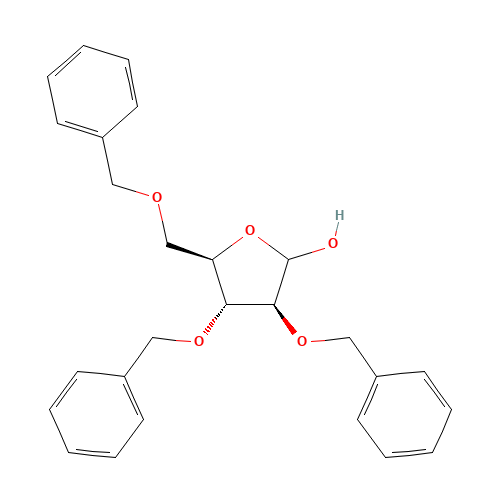 37776-25-3 2,3,5-TRI-O-BENZYL-D-ARABINOFURANOSE chemical structure