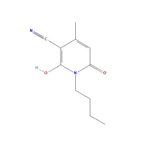 39108-47-9 N-Butyl-3-cyano-6-hydroxy-4-methyl-2-pyridone chemical structure