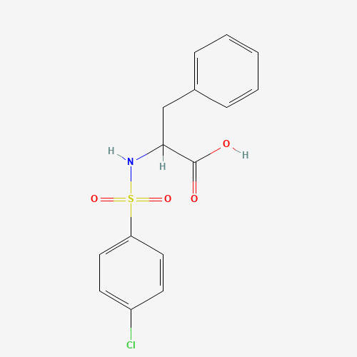 40279-97-8 2-([(4-CHLOROPHENYL)SULFONYL]AMINO)-3-PHENYLPROPANOIC ACID chemical structure