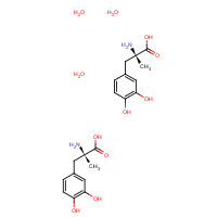 41372-08-1 alpha-Methyldopa sesquihydrate chemical structure