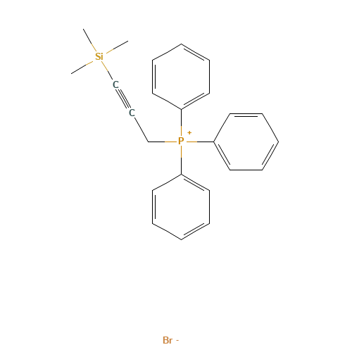 42134-49-6 (3-TRIMETHYLSILYL-2-PROPYNYL)TRIPHENYLPHOSPHONIUM BROMIDE chemical structure
