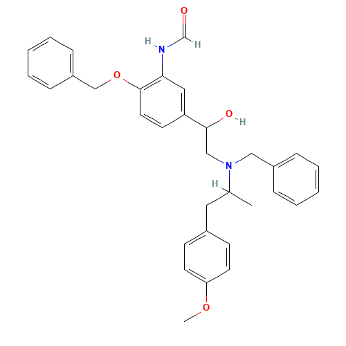 43229-70-5 N,O-Dibenzylated formoterol chemical structure