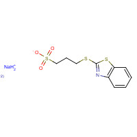 49625-94-7 Sodium 3-(benzothiazol-2-ylthio)-1-propanesulfonate chemical structure