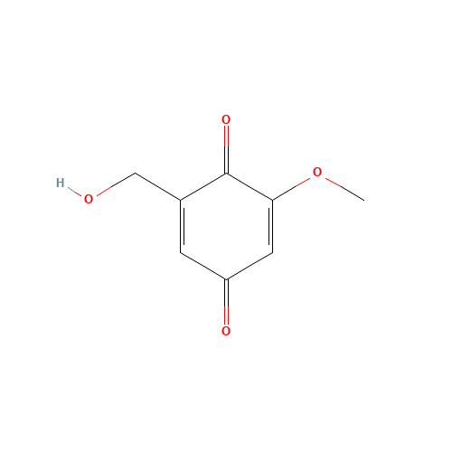 50827-57-1 2-HYDROXYMETHYL-6-METHOXY-1,4-BENZOQUINONE chemical structure