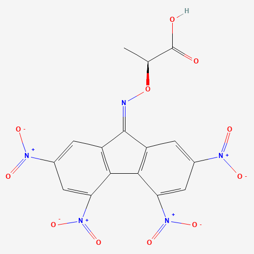 50996-73-1 (+)-ALPHA-(2,4,5,7-TETRANITRO-9-FLUORENYLIDENEAMINOXY)PROPIONIC ACID chemical structure