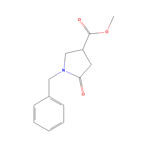 51535-00-3 METHYL 1-BENZYL-5-OXO-3-PYRROLIDINECARBOXYLATE chemical structure