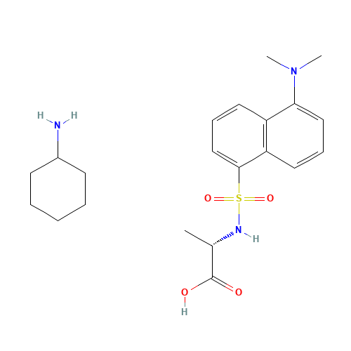 53332-27-7 DANSYL-L-ALANINE CYCLOHEXYLAMMONIUM SALT chemical structure