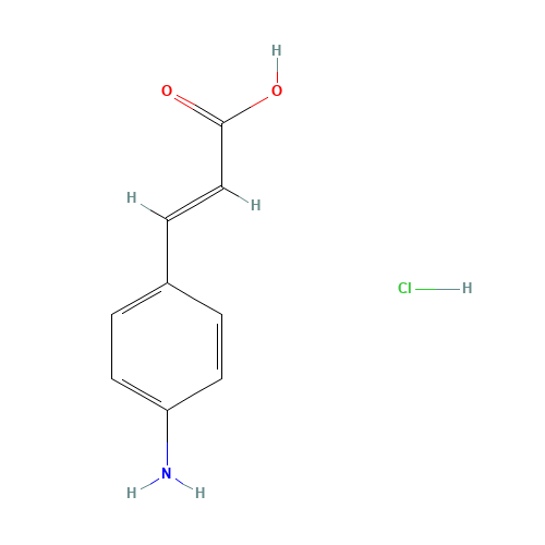 54057-95-3 4-AMINOCINNAMIC ACID HYDROCHLORIDE chemical structure