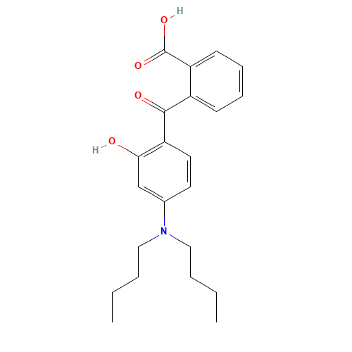 54574-82-2 2-[4-(Dibutylamino)-2-hydroxybenzoyl]benzoic acid chemical structure