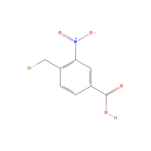 55715-03-2 4-Bromomethyl-3-nitrobenzoic acid chemical structure