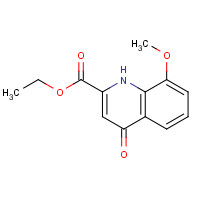 55895-59-5 ETHYL 4-HYDROXY-8-METHOXYQUINALDATE chemical structure