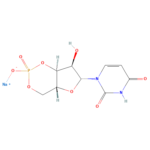 56632-58-7 URIDINE-3',5'-CYCLIC MONOPHOSPHATE SODIUM SALT chemical structure