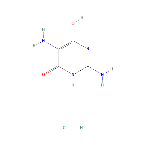56830-58-1 2,5-Diamino-4,6-dihydroxypyrimidine hydrochloride chemical structure