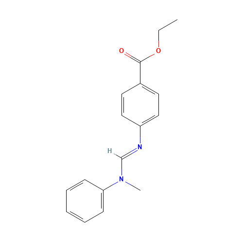 57834-33-0 Ethyl 4-[[(methylphenylamino)methylene]amino]benzoate chemical structure