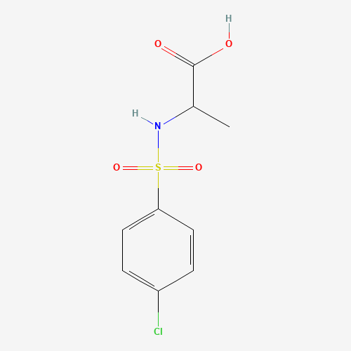 59724-70-8 2-([(4-CHLOROPHENYL)SULFONYL]AMINO)PROPANOIC ACID chemical structure