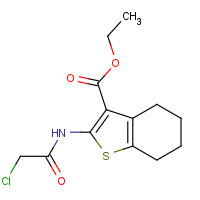 60442-41-3 ETHYL 2-[(2-CHLOROACETYL)AMINO]-4,5,6,7-TETRAHYDRO-1-BENZOTHIOPHENE-3-CARBOXYLATE chemical structure