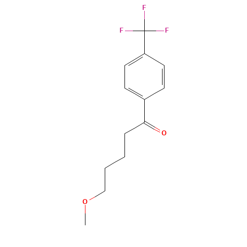 61718-80-7 5-Methoxy-1-[4-(trifluoromethyl)phenyl]-1-pentanone chemical structure