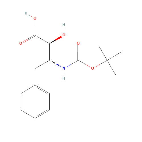 62023-65-8 N-BOC-(2S,3R)-2-HYDROXY-3-AMINO-4-PHENYLBUTANOIC ACID chemical structure