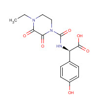 62893-24-7 (2R)-2-[(4-Ethyl-2,3-dioxopiperazinyl)carbonylamino]-2-(4-hydroxyphenyl)acetic acid chemical structure