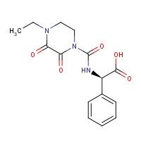 63422-71-9 (2R)-2-[(4-Ethyl-2,3-dioxopiperazinyl)carbonylamino]-2-phenylacetic acid chemical structure