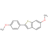 63675-74-1 6-Methoxy-2-(4-methoxyphenyl)benzobithiophene chemical structure