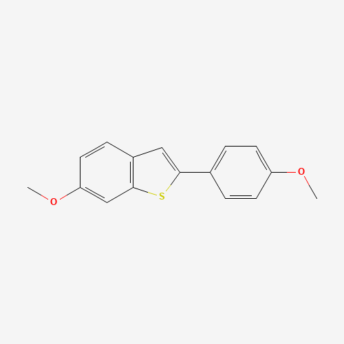 63675-74-1 6-Methoxy-2-(4-methoxyphenyl)benzobithiophene chemical structure