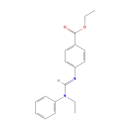 65816-20-8 Ethyl 4-[[(ethylphenylamino)methylene]amino]benzoate chemical structure