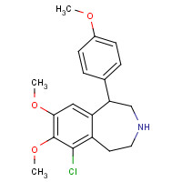 67287-53-0 6-Chloro-2,3,4,5-tetrahydro-7,8-dimethoxy-1-(4-methoxyphenyl)-1H-3-benzazepine chemical structure