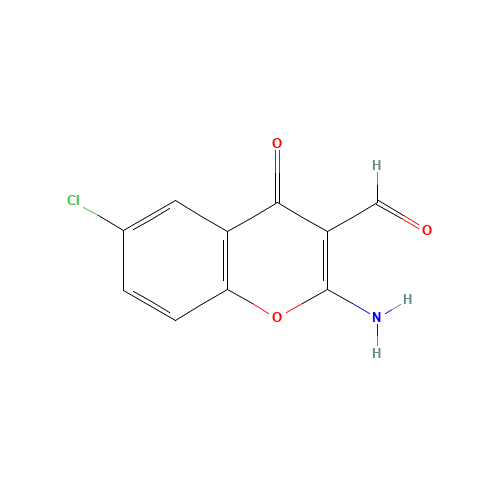 68301-77-9 2-AMINO-6-CHLORO-3-FORMYLCHROMONE chemical structure