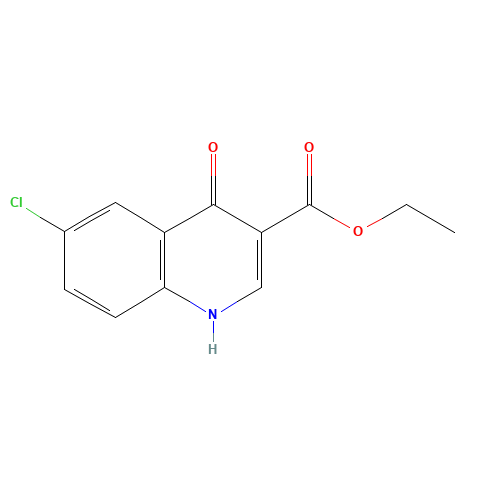 70271-77-1 ETHYL 6-CHLORO-4-HYDROXYQUINOLINE-3-CARBOXYLATE chemical structure