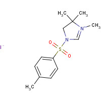 71254-91-6 1-(P-TOSYL)-3,4,4-TRIMETHYL-2-IMIDAZOLINIUM IODIDE chemical structure