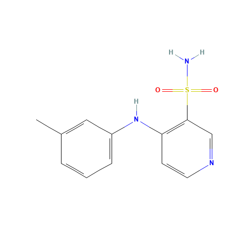 72811-73-5 4-(3'-Methylphenyl)amino-3-pyridinesulfonamide chemical structure