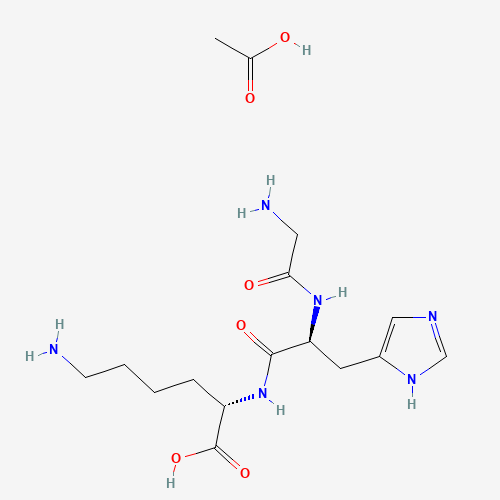 72957-37-0 GLY-HIS-LYS ACETATE SALT chemical structure